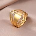 Edelstahl Rhombus Antike Ringe | Shop Nory