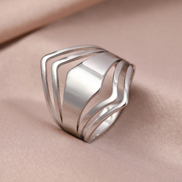 Edelstahl Rhombus Antike Ringe | Shop Nory