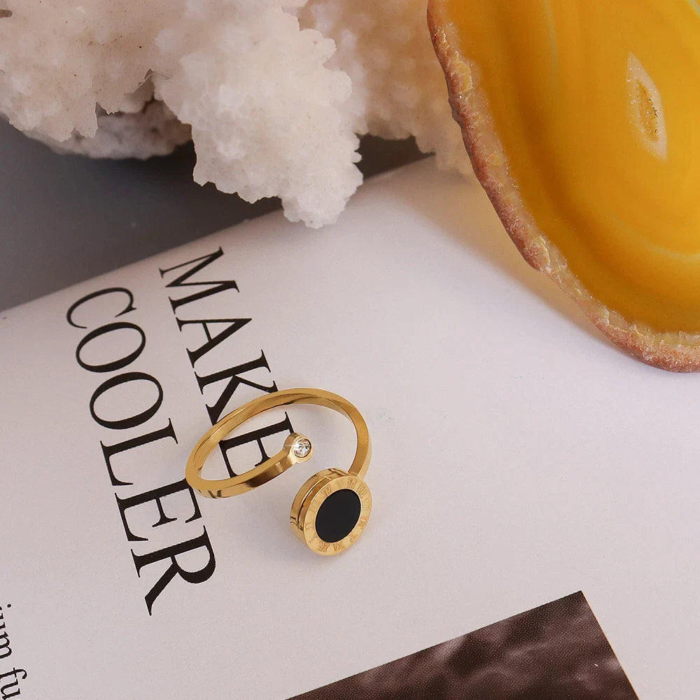 Edelstahl-Ring mit römischen Ziffern | Shop Nory