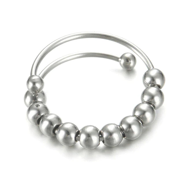 Edelstahl Rotierende Perlen Verstellbare Ringe | Shop Nory