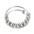 Edelstahl Rotierende Perlen Verstellbare Ringe | Shop Nory