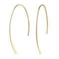 Edelstahl Wishbone Threader Häng Ohrringe | Shop Nory