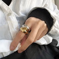 Stempel Texturiertes Verstellbares Ring | Shop Nory