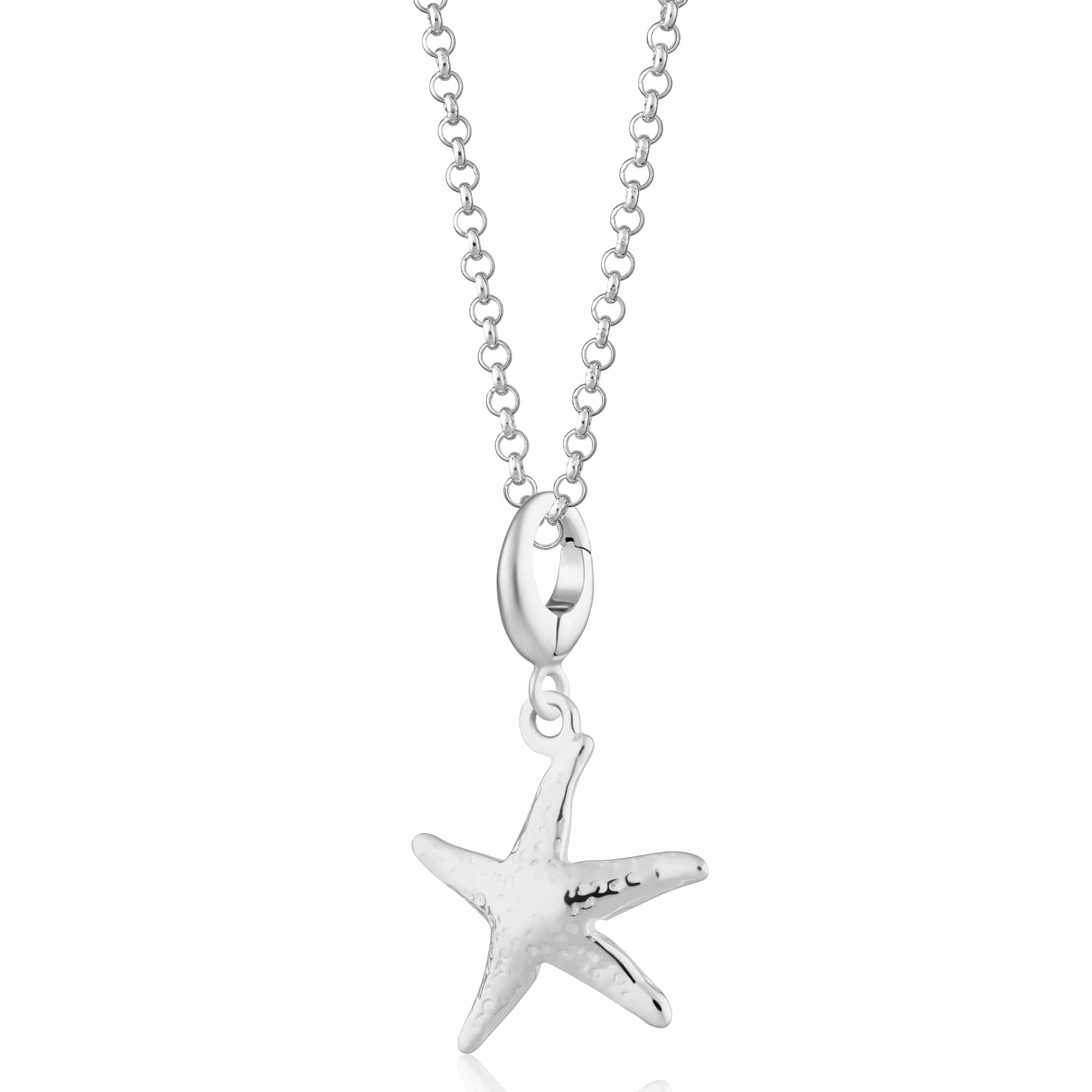 Silberner Seestern Charm Anhänger Halskette | Shop Nory