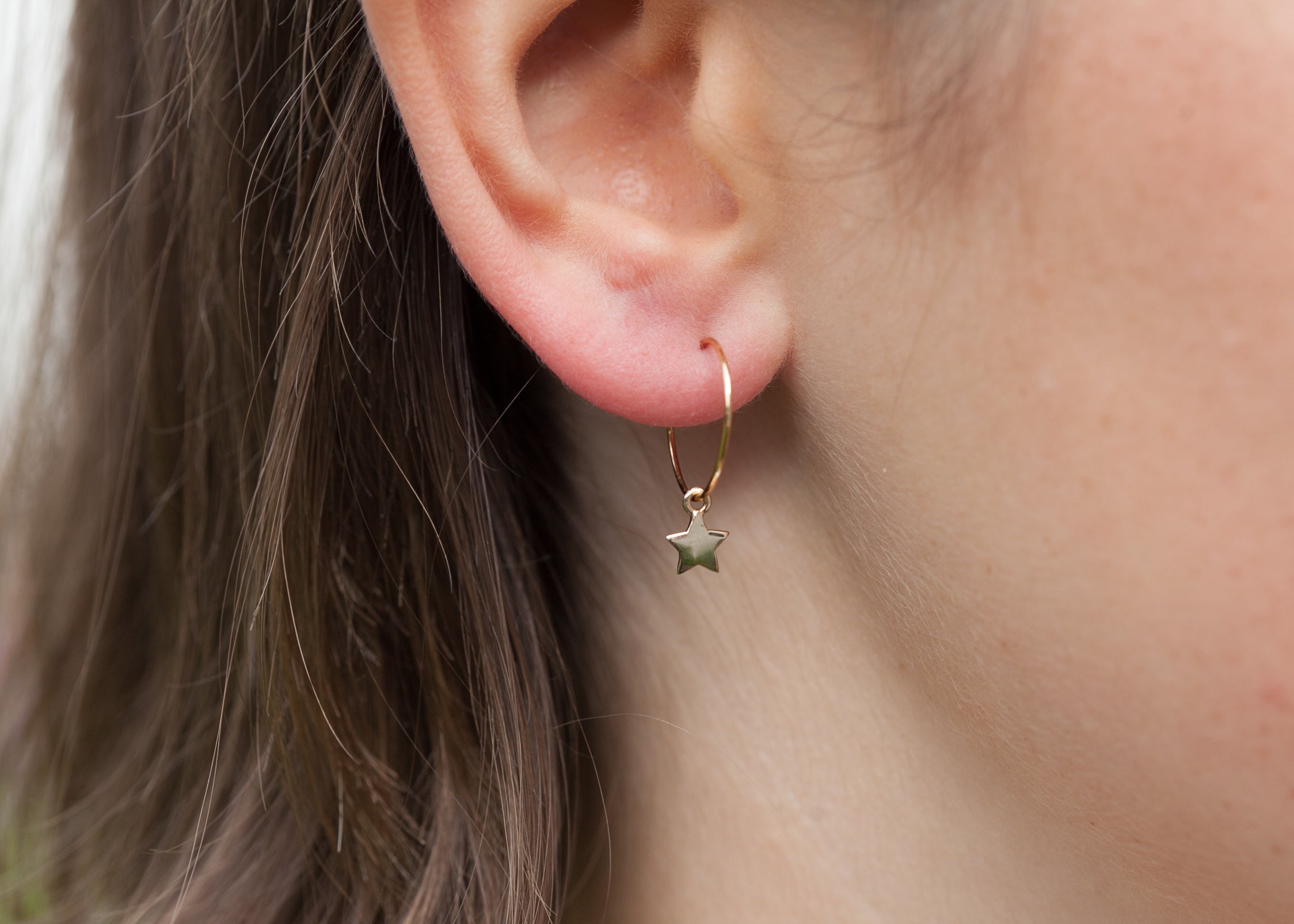 Creolen mit Sternen - 16K Vergoldet | Shop Nory