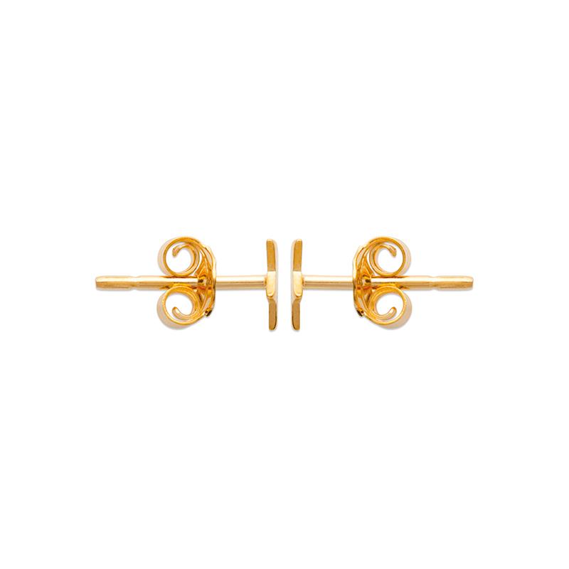 Ohrringe Ohrstecker Stern vergoldet | Shop Nory