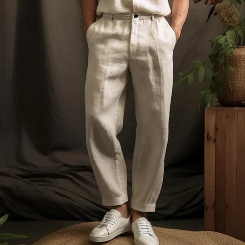 ShopNory | Leinenhose Herren Leicht und Atmungsaktiv