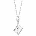 Silber Geschichte Buch Charm Halskette | Shop Nory