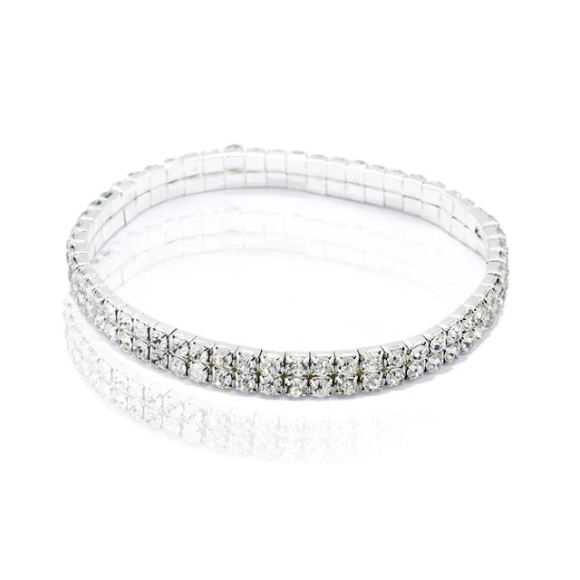 Dehnbare Reihen Strassarmband Fußkette | Shop Nory