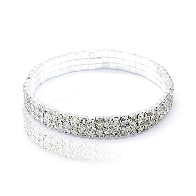 Dehnbare Reihen Strassarmband Fußkette | Shop Nory