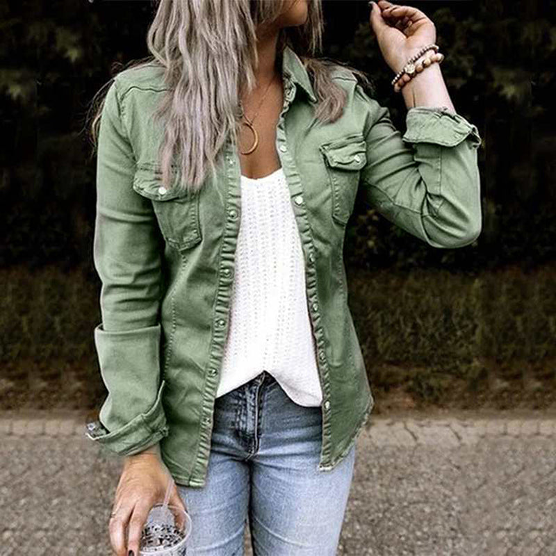 Stilvolle Damen-Jeansjacke