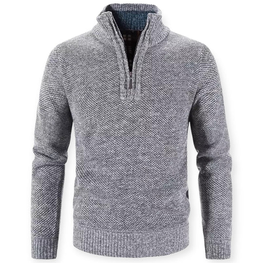 Stylischer Herren-Halbenzipp-Pullover