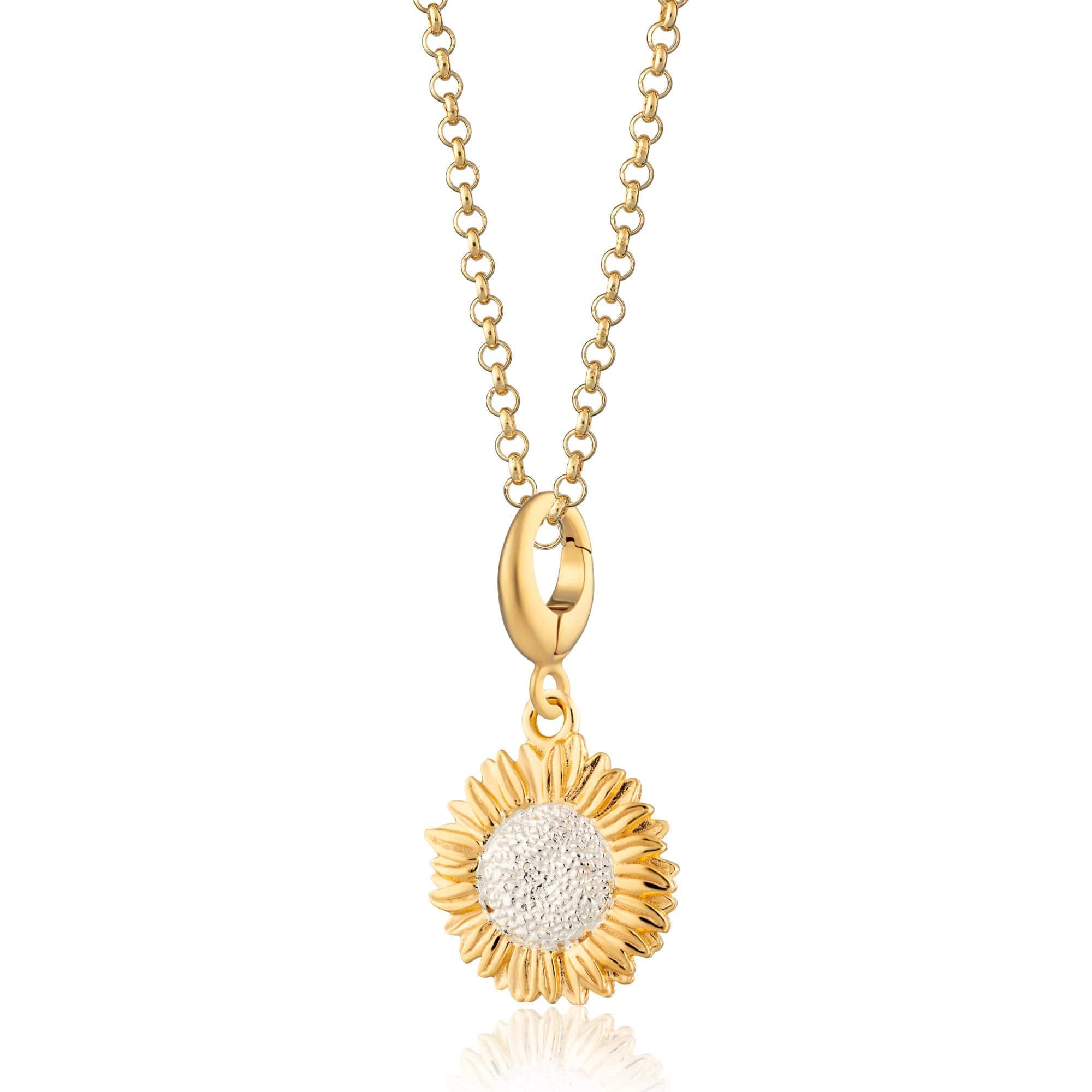 Gold Sonnenblumen Charm Halskette | Shop Nory