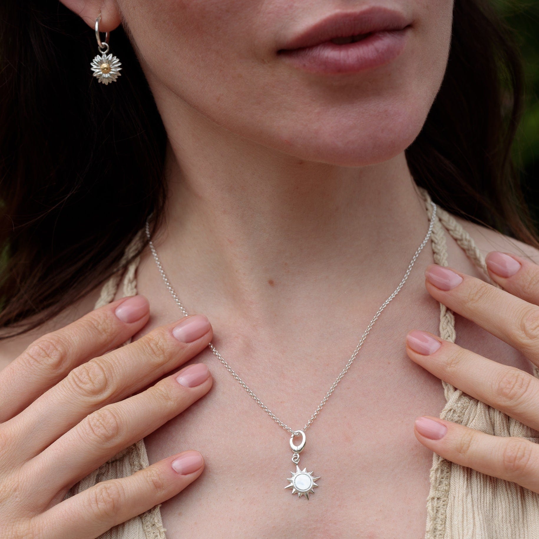 Silber Sunshine Charm Halskette | Shop Nory