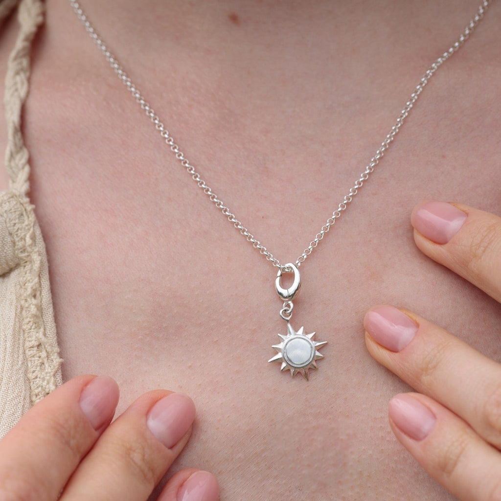 Silber Sunshine Charm Halskette | Shop Nory