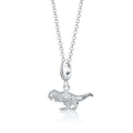 Silber T-Rex Dinosaurier Anhänger Halskette | Shop Nory