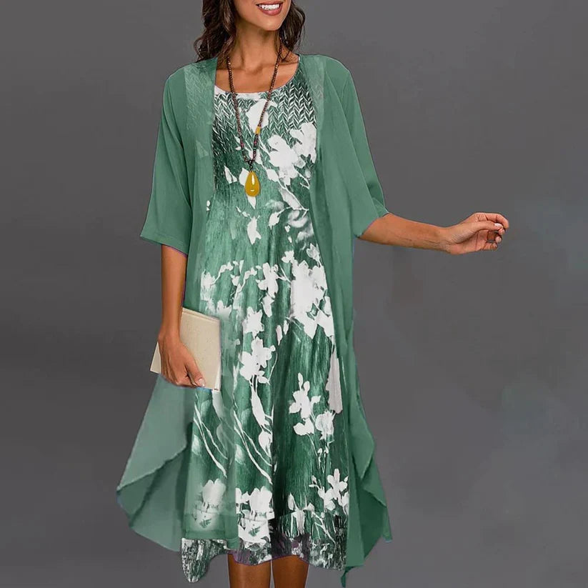 Elegante Blühende Setkleid
