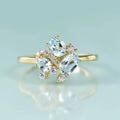 Dreistein-Blautopas-Ring | Shop Nory