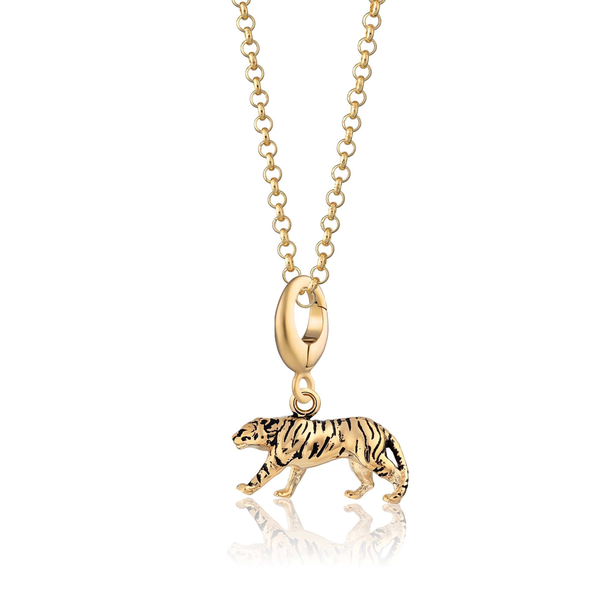 Gold Tiger Charm Halskette | Shop Nory