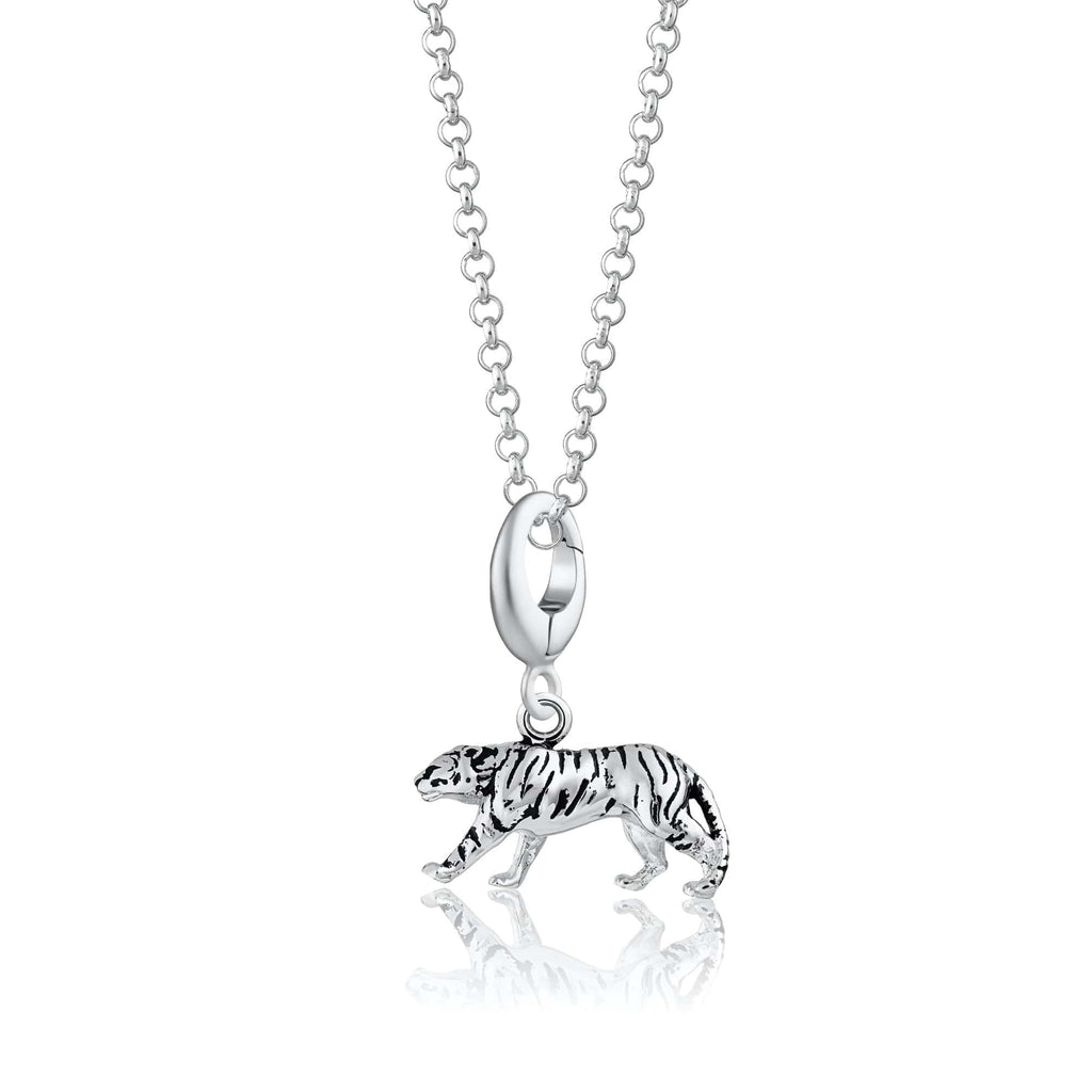 Silber Tiger Charm Halskette | Shop Nory