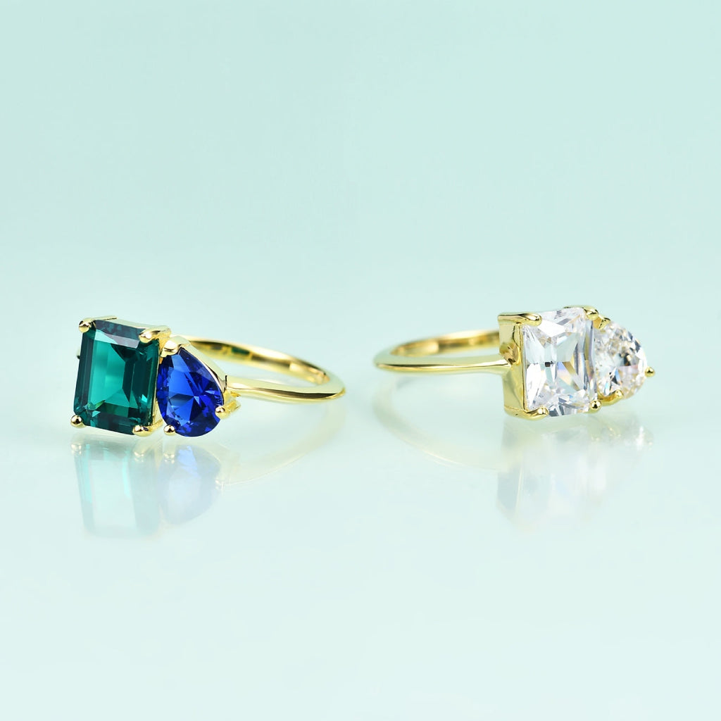 Du und ich Ring Smaragd und Saphir | Shop Nory