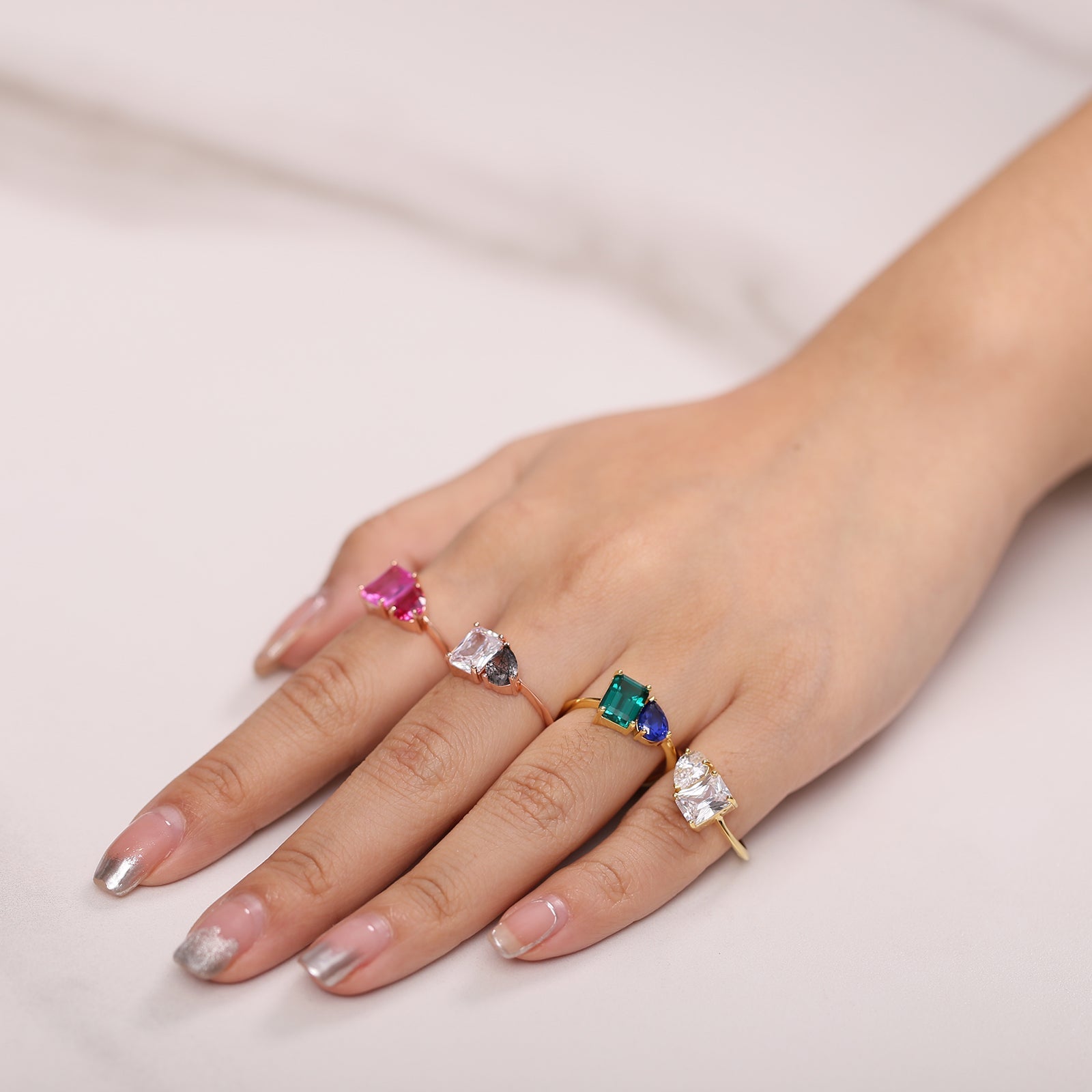 Du und ich Ring Rubin und Saphir | Shop Nory