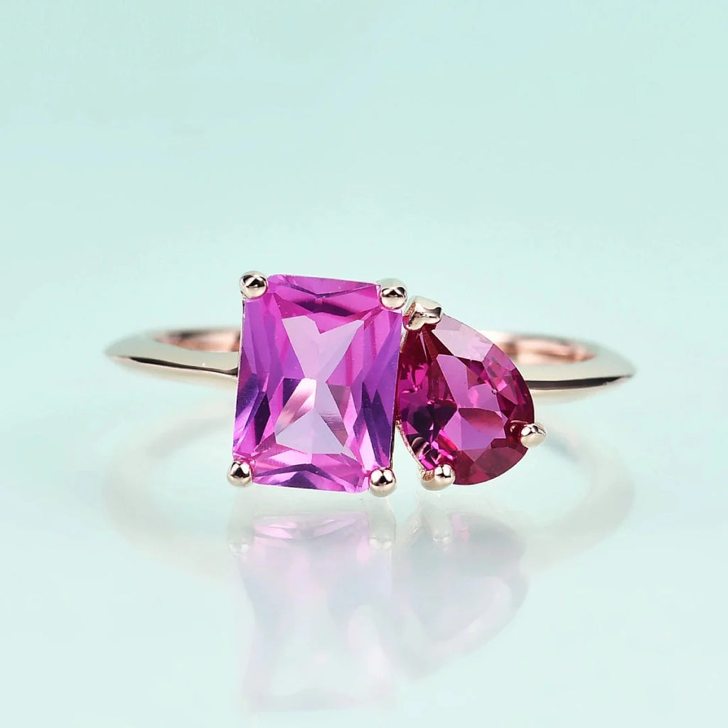 Du und ich Ring Rubin und Saphir | Shop Nory