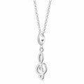 Silber Violinschlüssel Charm Halskette | Shop Nory