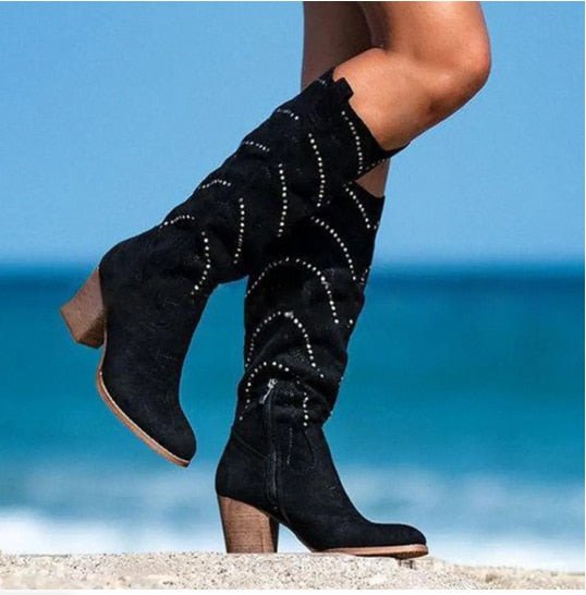 Elegante Kniehohe Schicke Stiefel