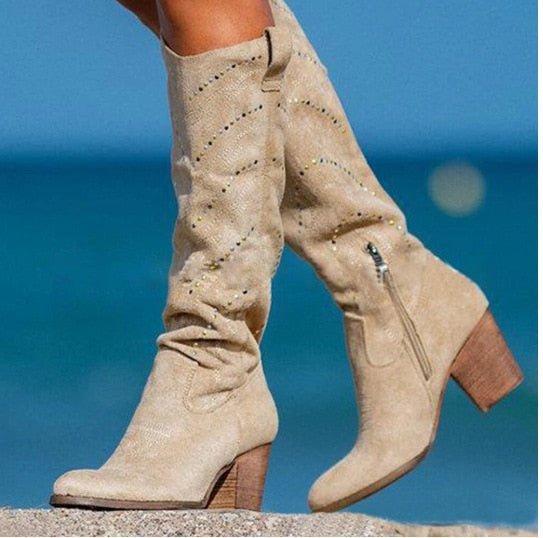 Elegante Kniehohe Schicke Stiefel