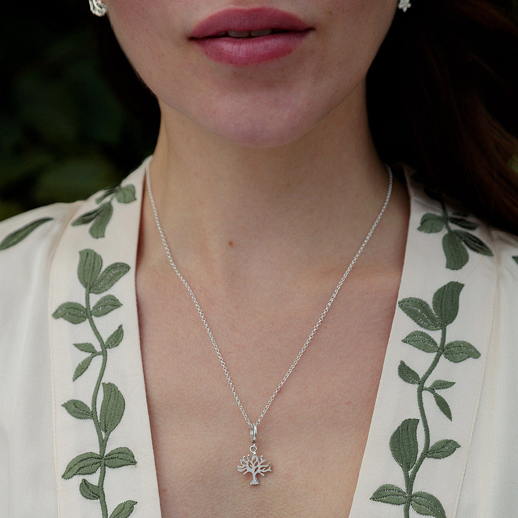 Silber Tree Charm Halskette | Shop Nory