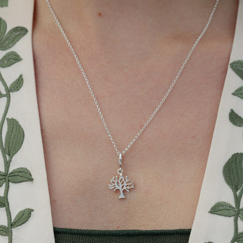 Silber Tree Charm Halskette | Shop Nory