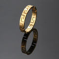 Edelstahl Hohl Geometrische Linie Ring | Shop Nory