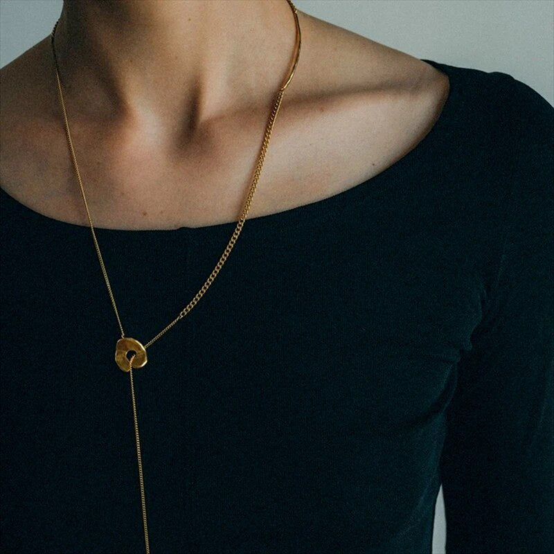 Trendy Schmuck Zwei-Lagen-Anhänger-Halskette | Shop Nory