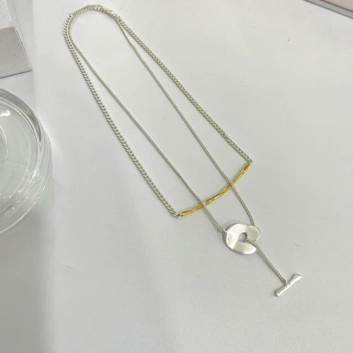 Trendy Schmuck Zwei-Lagen-Anhänger-Halskette | Shop Nory