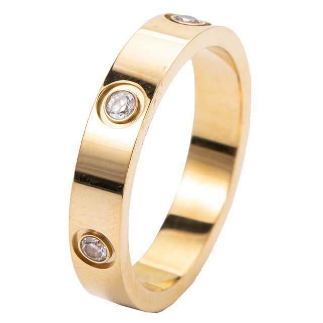 Trendy Edelstahl Roségold Farbe Liebesring | Shop Nory