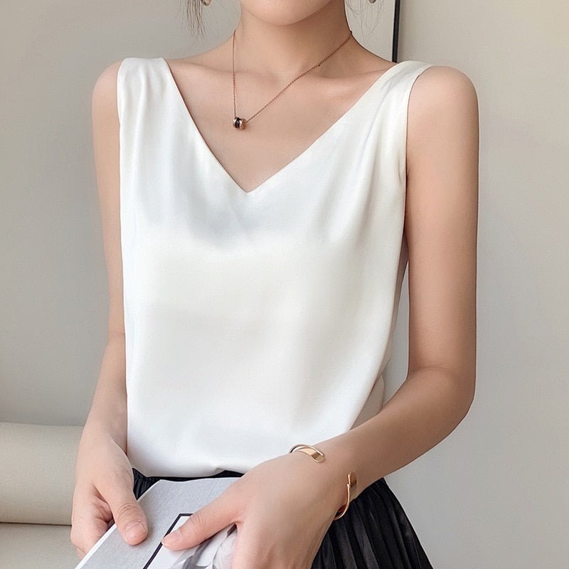 Damen-Tanktop aus weicher Seide