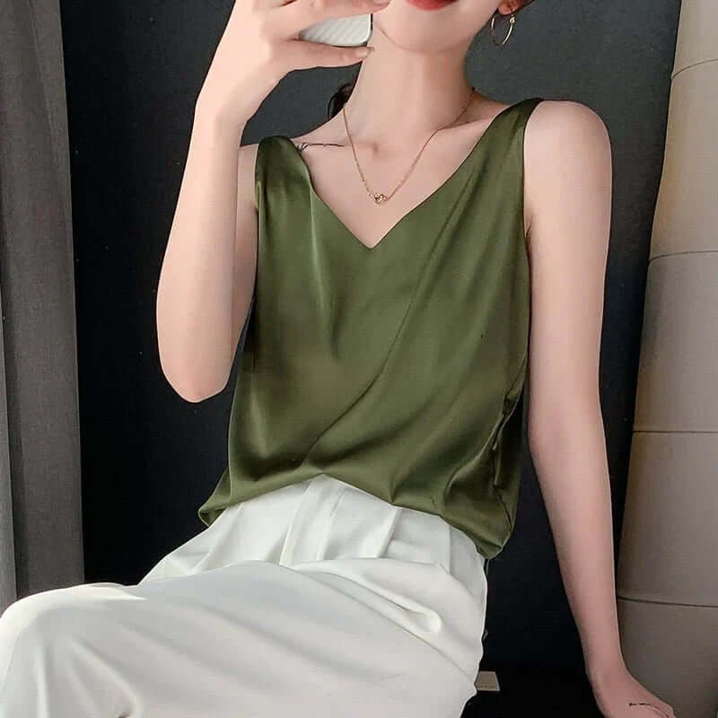 Seidig Weiches Tanktop für Frauen
