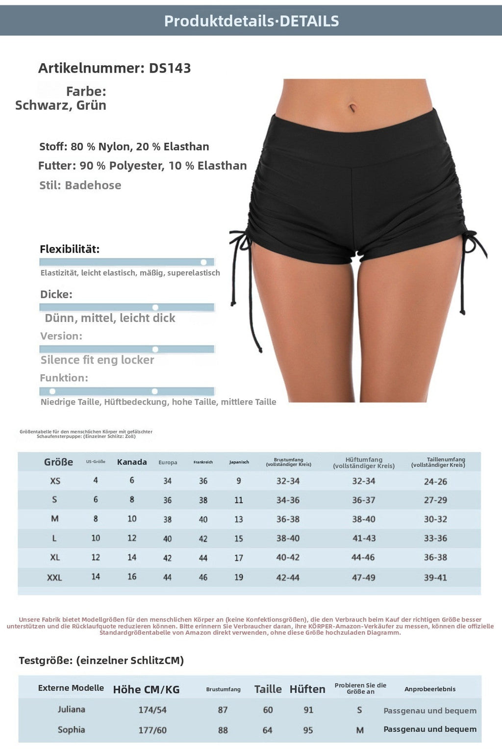 Shopnory | Stretch-Badeanzüge mit hoher Taille