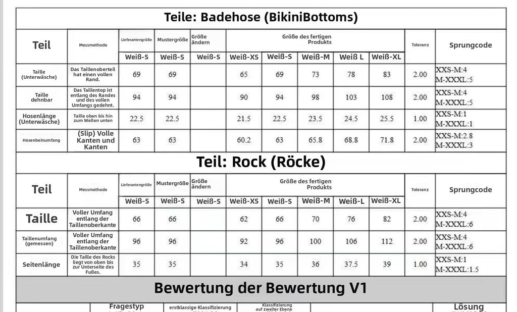 Split Badeanzug Hüftrock