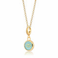 Gold Türkis Auge Harz Capture Charm Halskette | Shop Nory