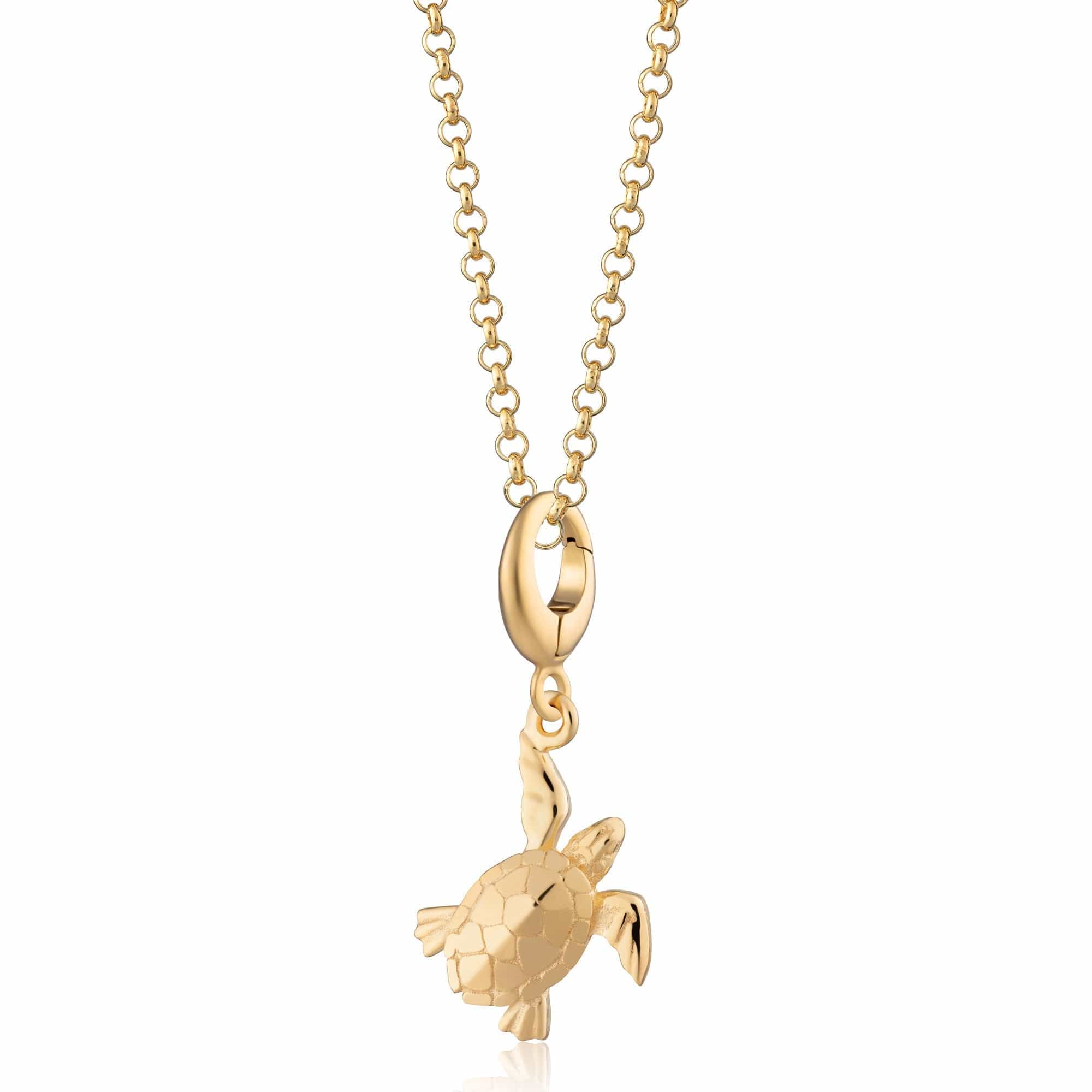 Gold Schildkröte Charm Halskette | Shop Nory