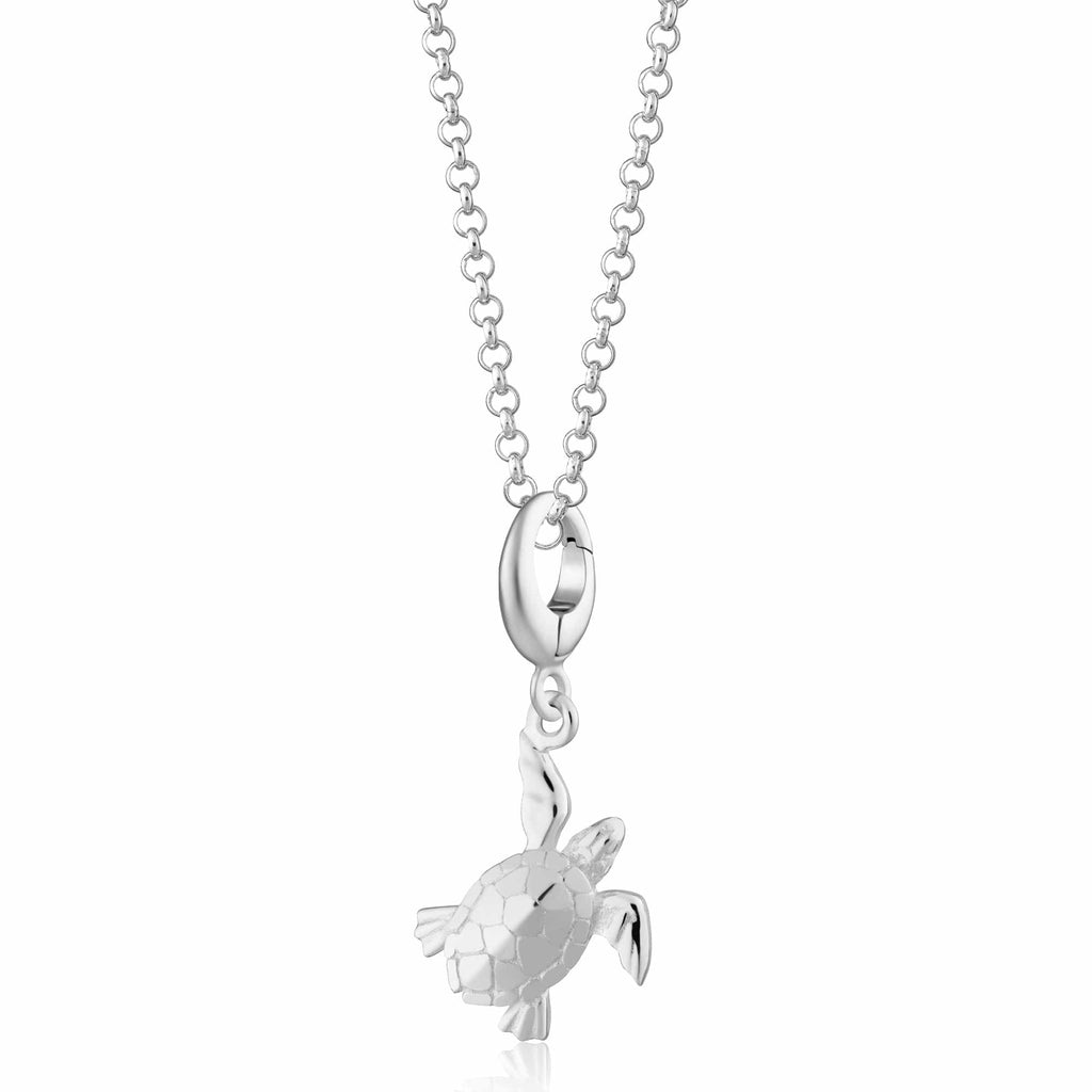 Silber Schildkröten Charm Halskette | Shop Nory