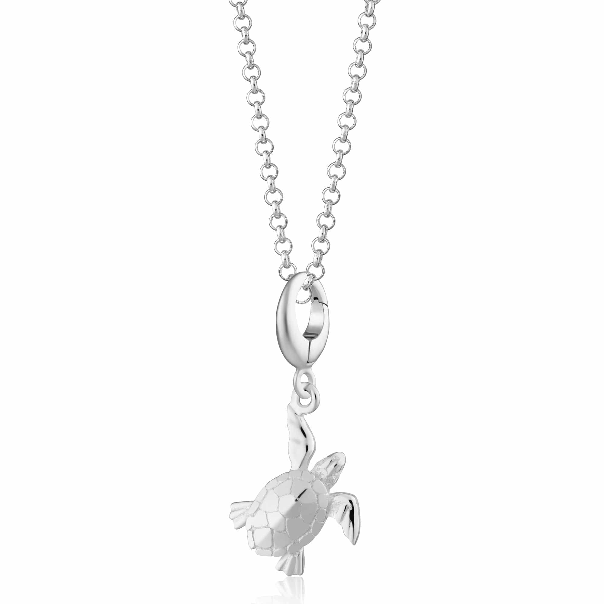 Silber Schildkröten Charm Halskette | Shop Nory