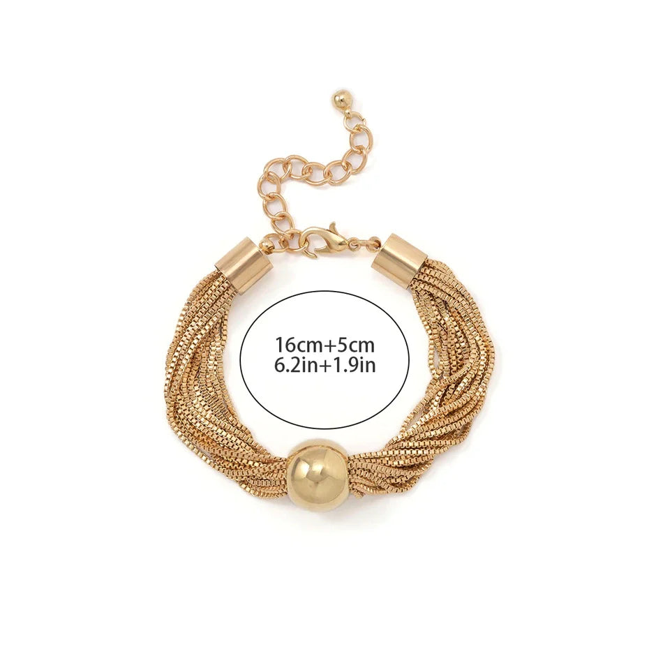 Verdrehte Chunky Kettenarmband | Shop Nory