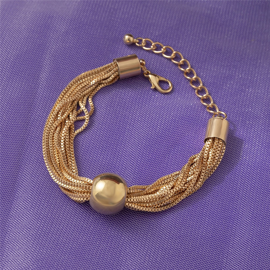 Verdrehte Chunky Kettenarmband | Shop Nory