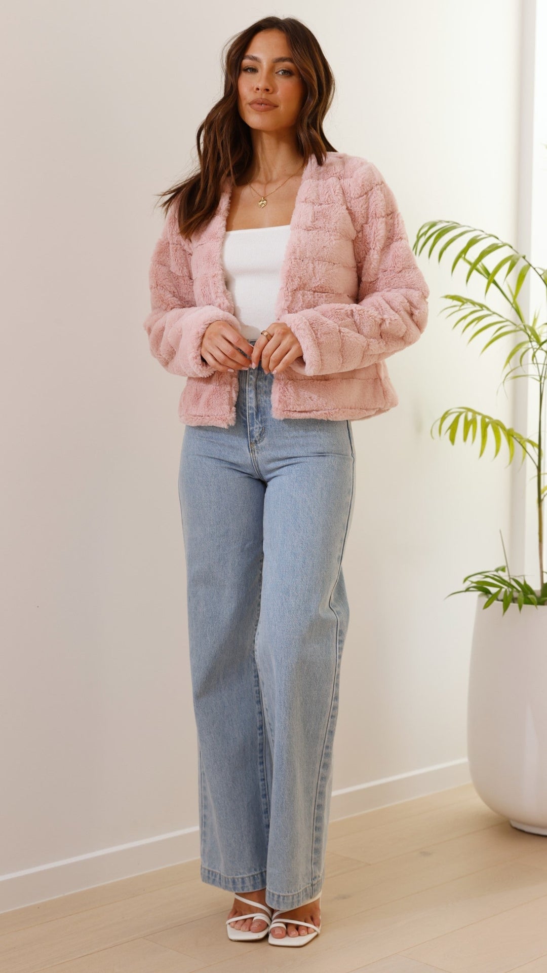 Luxus Damen Crop Jacke