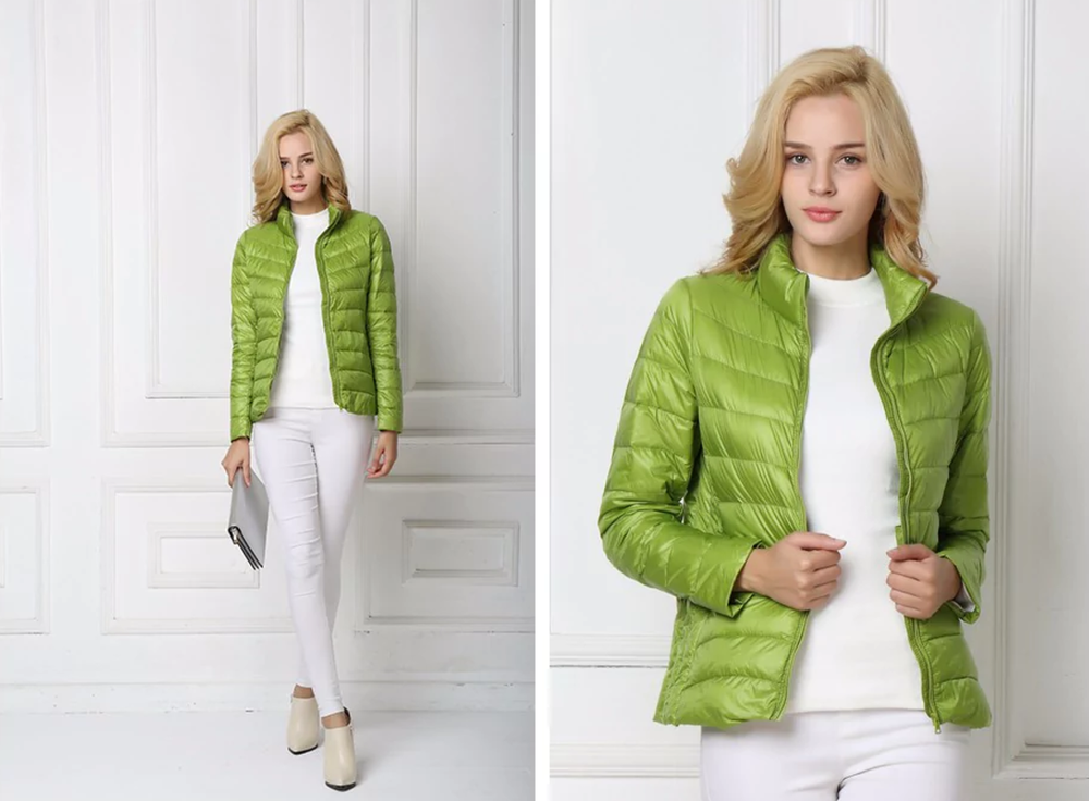 Stadt Eleganz Leichtgewicht Daunenjacke