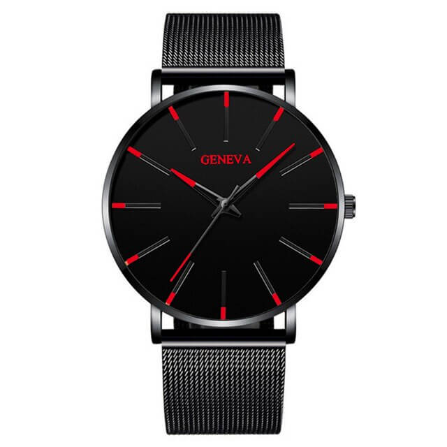 Herren Ultraflache Business Uhr Für Eleganten Stil