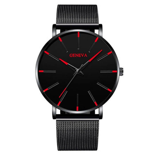 Herren Ultraflache Business Uhr Für Eleganten Stil